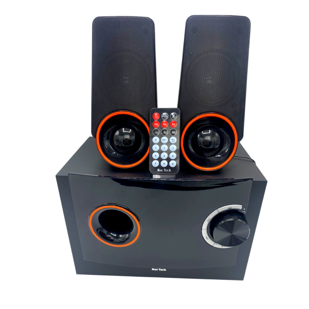 مكبر صوت Multimédia 2.1 مع مضخم صوت – MT-SB2100SUF 🔊 - الصورة 4