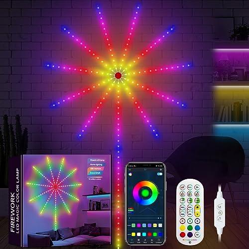 أضواء LED RGB بتأثير الألعاب النا-رية مع تحكم ذكي عبر التطبيق – ديكور منزلي