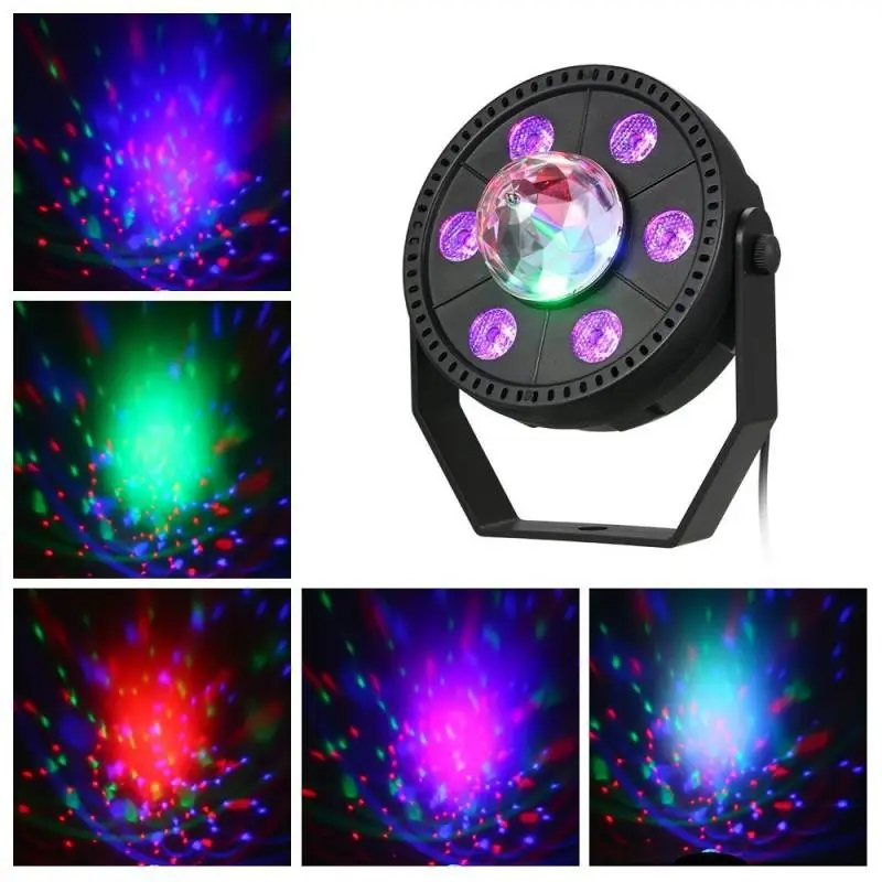 بروجيكتور ألعاب إضاءة ليزر RGB دوّار 6 في 1 مع تأثير ستروبوسكوب - الصورة 4