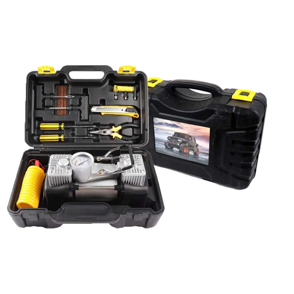 ضاغط هواء مزدوج الأسطوانة SHRE-ESAMP مع طقم إصلاح 12V -150PSI - الصورة 8