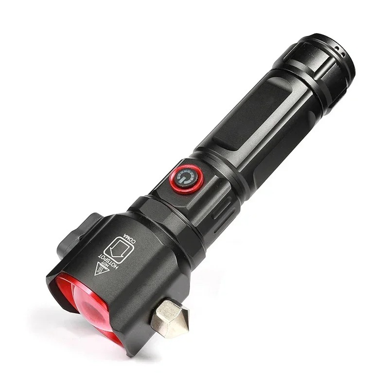 مصباح يدوي LED قوي متعدد الوظائف – قابل للشحن عبر USB ومزود ببنك طاقة - الصورة 2