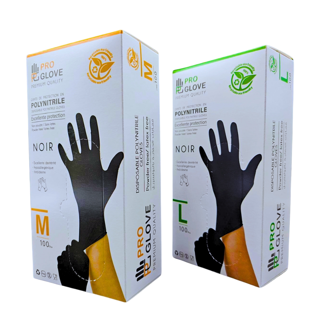 طقم 100 قفاز حماية من البولي نيتريل – Pro Glove - الصورة 4