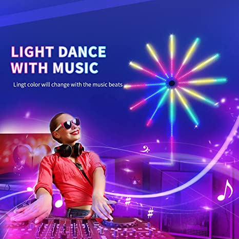 أضواء LED RGB بتأثير الألعاب النا-رية مع تحكم ذكي عبر التطبيق – ديكور منزلي - الصورة 8