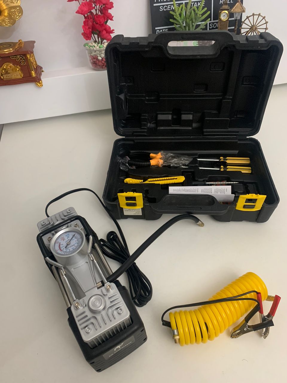 ضاغط هواء مزدوج الأسطوانة SHRE-ESAMP مع طقم إصلاح 12V -150PSI - الصورة 5