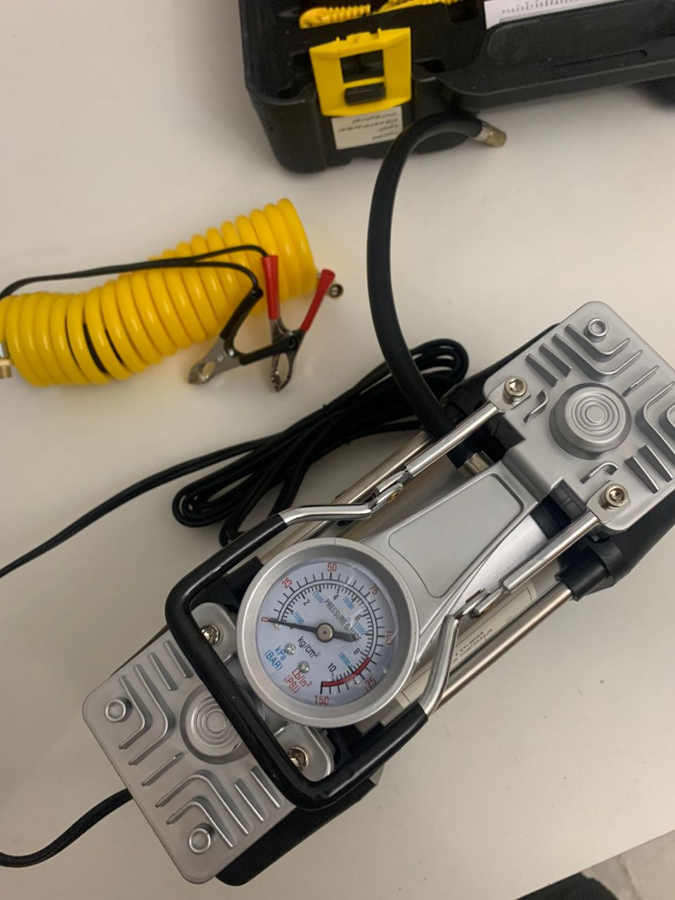 ضاغط هواء مزدوج الأسطوانة SHRE-ESAMP مع طقم إصلاح 12V -150PSI - الصورة 7