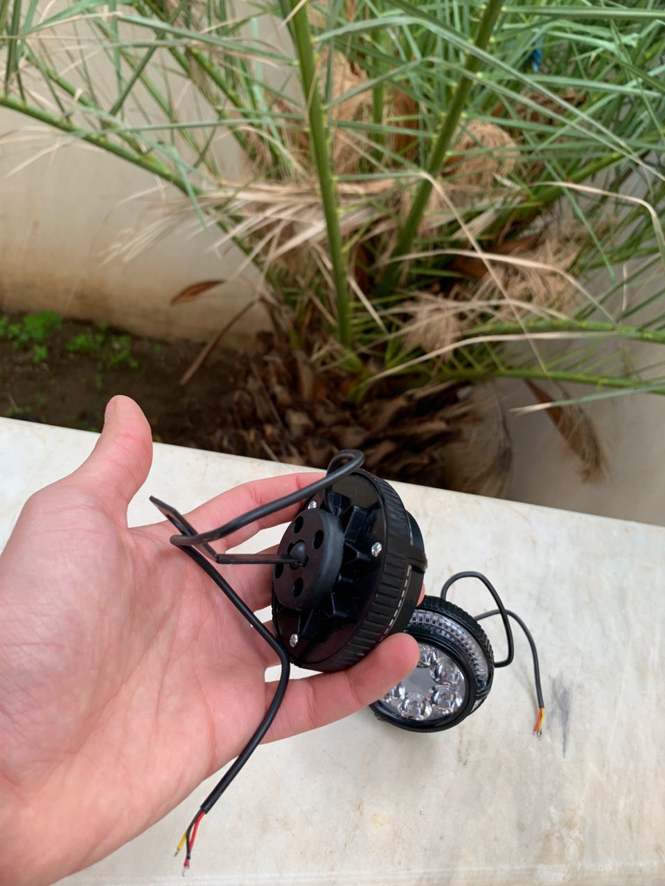 طقم 2 كشافات ضباب 6 LED 12V-85V للدراجات النارية - الصورة 5