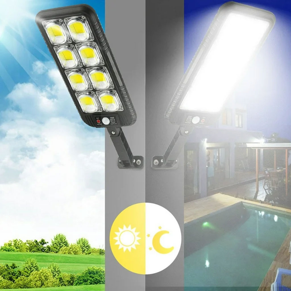 مصابيح عمودية خارجية 200 LED تعمل بالطاقة الشمسية مقاومة للماء IP65 – JX200 🌞💡 - الصورة 5