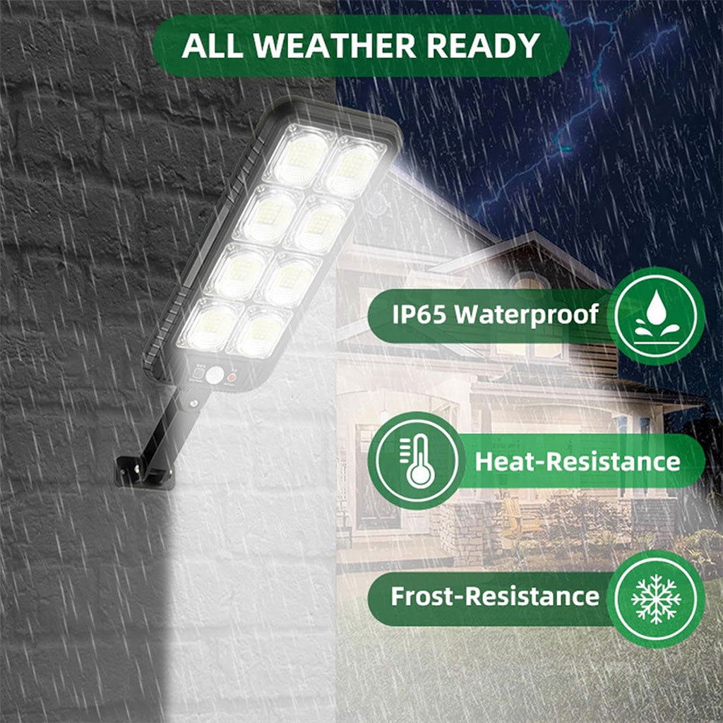 مصابيح عمودية خارجية 200 LED تعمل بالطاقة الشمسية مقاومة للماء IP65 – JX200 🌞💡 - الصورة 2