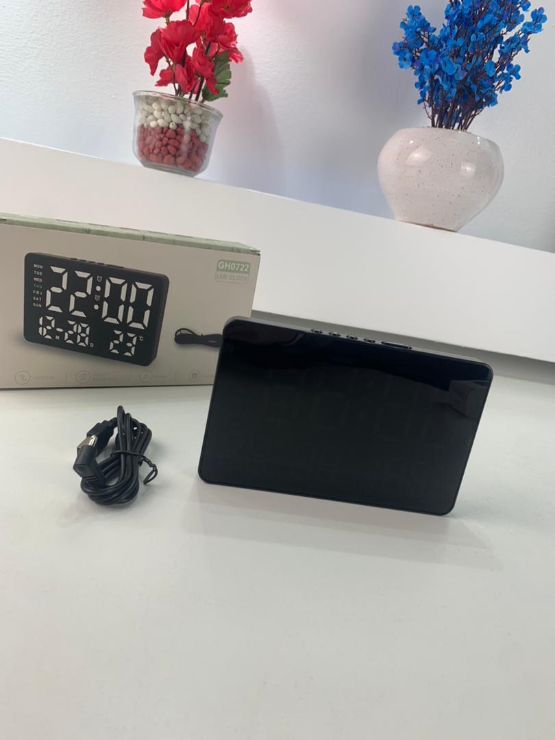 منبّه رقمي بشاشة LED كبيرة مقاس 7.2 بوصات ⏰ - الصورة 8