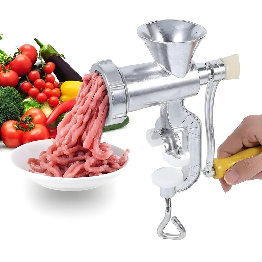 مفرمة لحم من سبيكة الألمنيوم مقاس 12 🥩
