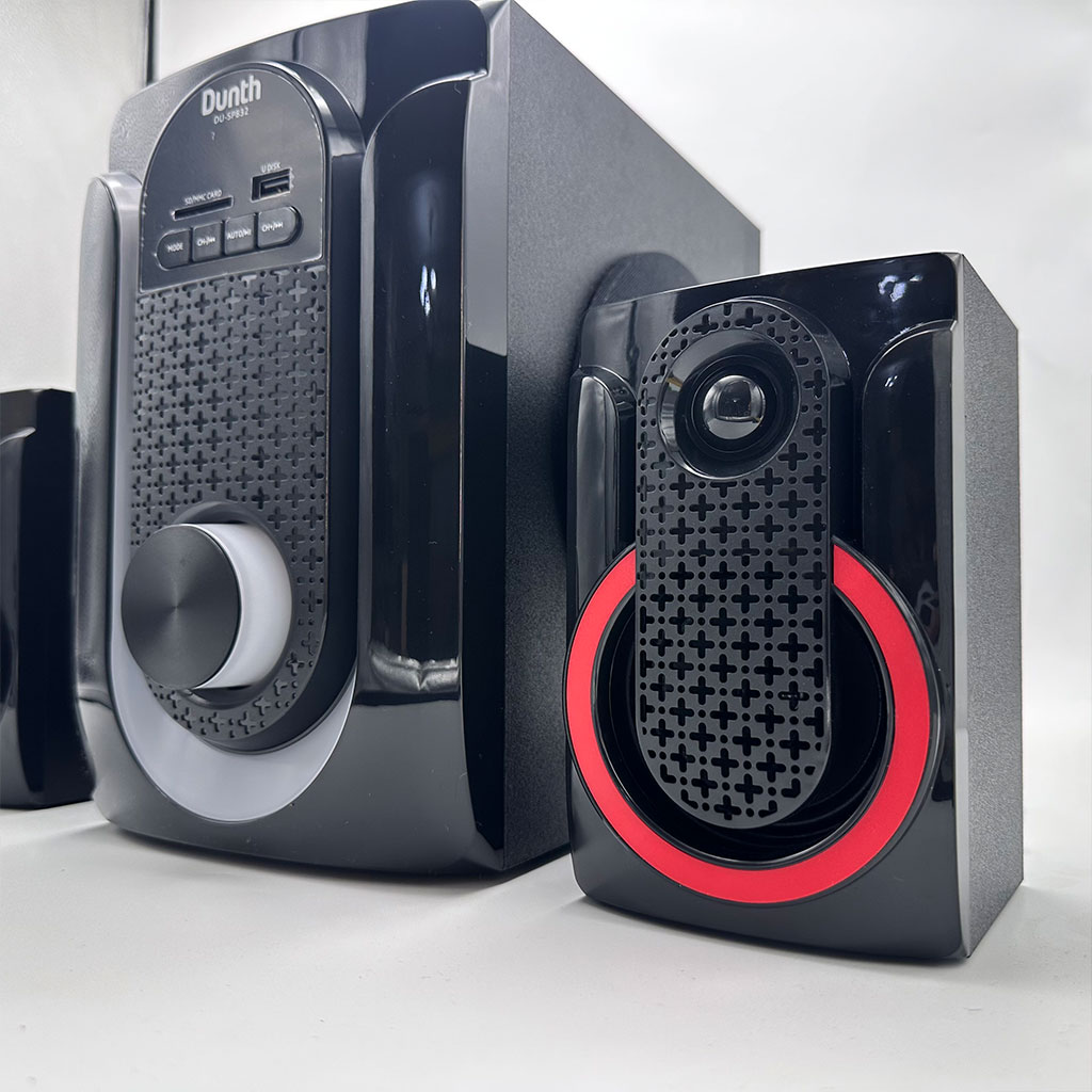 مكبر صوت احترافي أصلي DUNTH DU-SP832 – 8000W مع LED، بلوتوث، AUX، USB وراديو FM 🔊✨- - الصورة 2