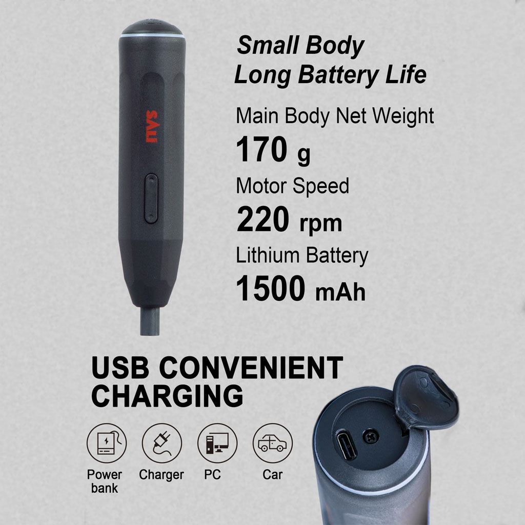 مفك براغي كهربائي لاسلكي SA–LI 39 في 1 – بطارية ليثيوم 1200mAh 🔧⚡ - الصورة 2
