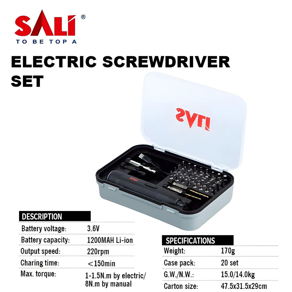 مفك براغي كهربائي لاسلكي SA–LI 39 في 1 – بطارية ليثيوم 1200mAh 🔧⚡ - الصورة 6