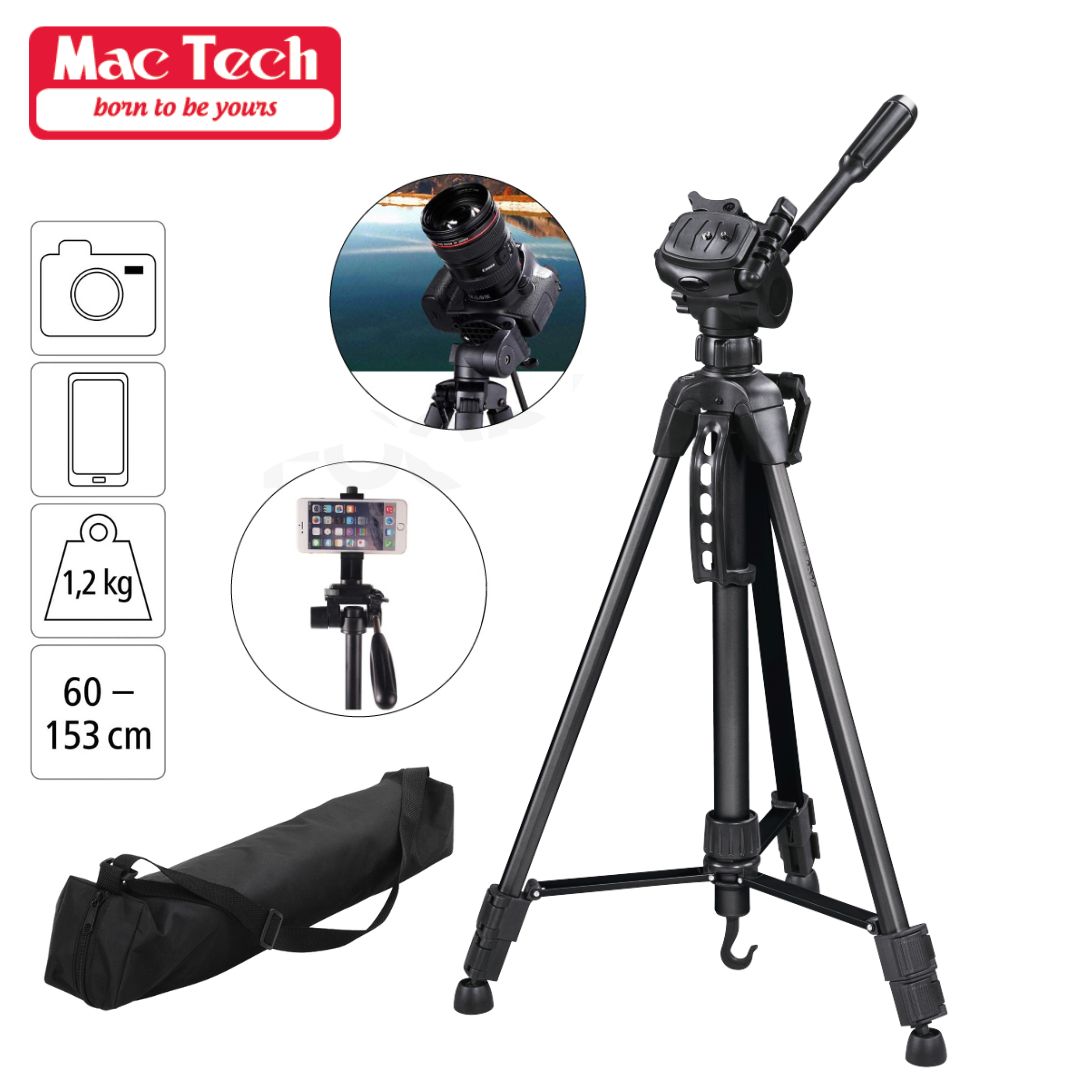 حامل كاميرا احترافي خفيف Mac Tech MT-SUP501 – قابل للتمديد (Tripod) 📷🎥 - الصورة 2