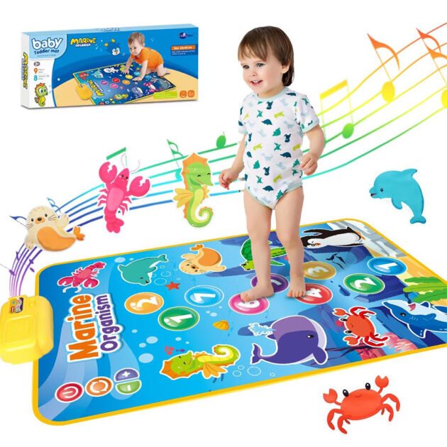 بساط ألعاب موسيقي 63×43 سم – لحظات ممتعة وآمنة للطفل 🧸🎹