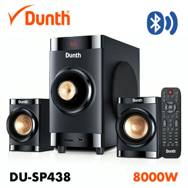 مكبر صوت DUNTH 2.1 متعدد الوسائط – بلوتوث / USB / AUX / راديو FM 🔊🎶