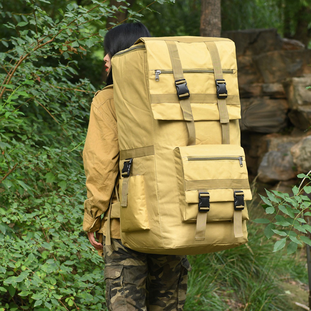 حقيبة ظهر تكتيكية للرحلات KAWZU سعة 120 لتر – SDM05 🎒🏕️ - الصورة 6