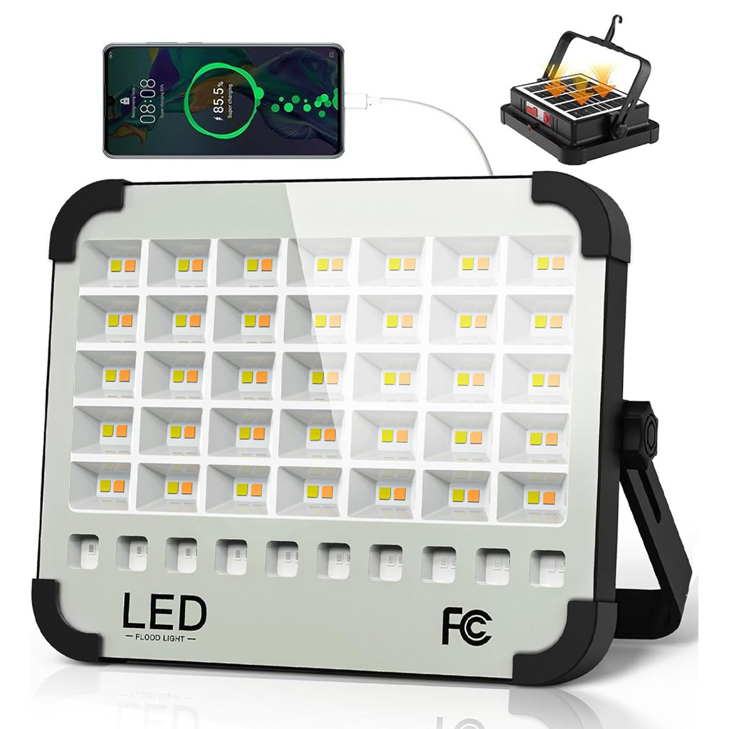 مصباح شمسي محمول بقوة إضاءة عالية للاستخدام في أي مكان ☀️💡