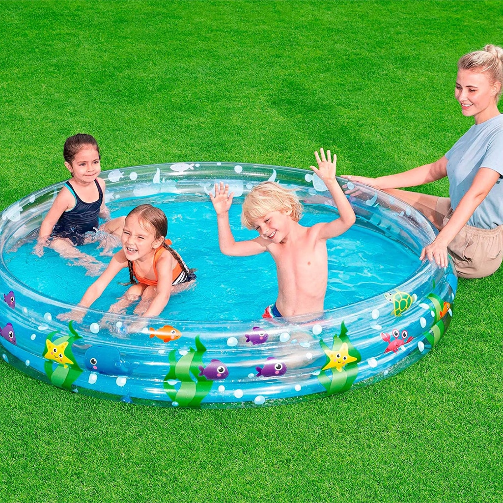 مسبح أطفال دائري شفاف من Bestway بمقاس 183 × 33 سم ☀️✨ - الصورة 3