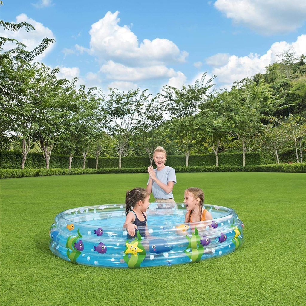 مسبح أطفال دائري شفاف من Bestway بمقاس 183 × 33 سم ☀️✨ - الصورة 4