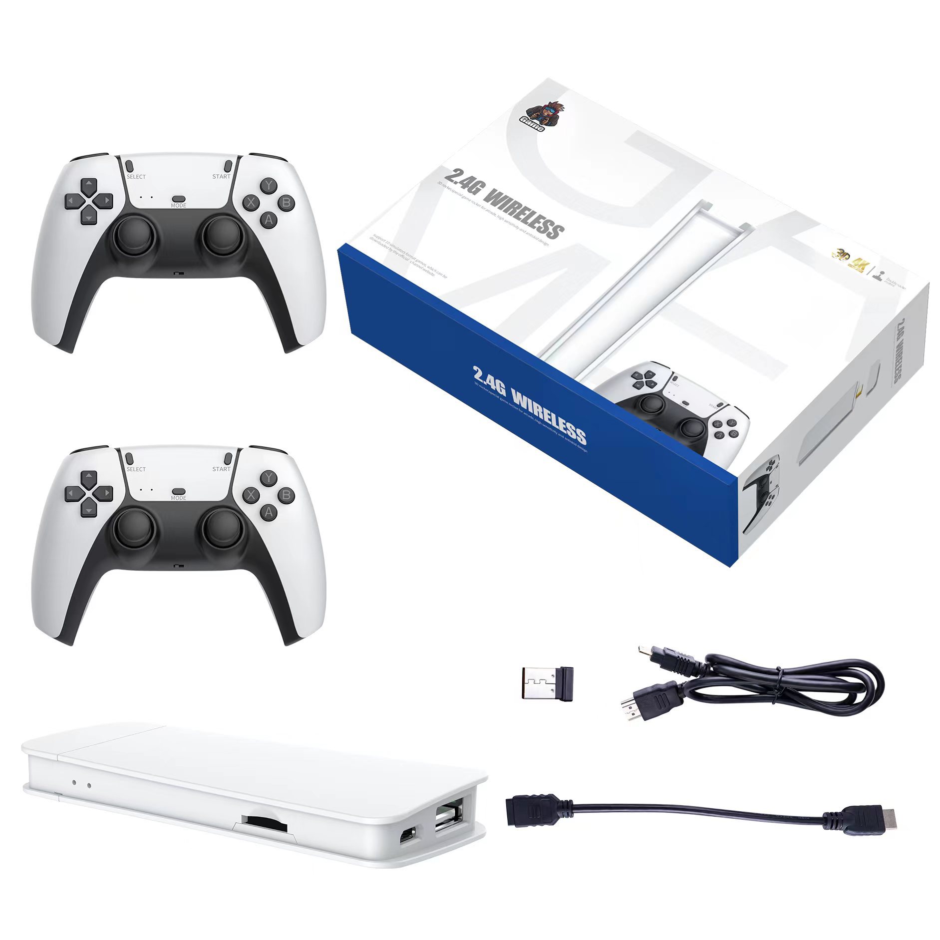 جهاز الألعاب M15 Game Stick Pro بدقة 4K مع أكثر من 20,000 لعبة، مزود بوحدتي تحكم لتجربة لعب ممتعة ومثالية لجميع أفراد العائلة 🎮🔥 - الصورة 4