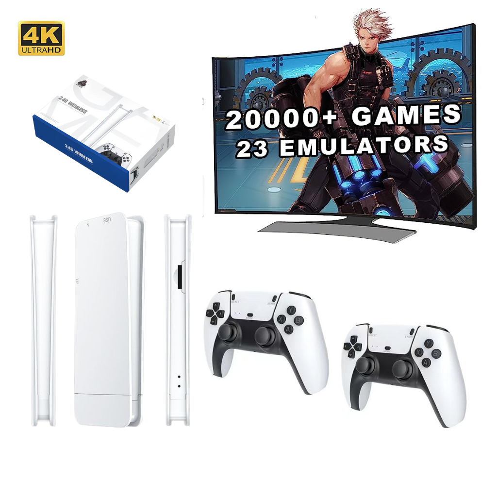 جهاز الألعاب M15 Game Stick Pro بدقة 4K مع أكثر من 20,000 لعبة، مزود بوحدتي تحكم لتجربة لعب ممتعة ومثالية لجميع أفراد العائلة 🎮🔥 - الصورة 3