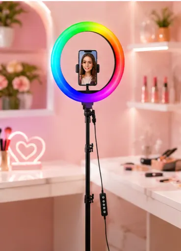 حلقة إضاءة RGB LED متعددة الألوان MJ33 💡🌈 - الصورة 7