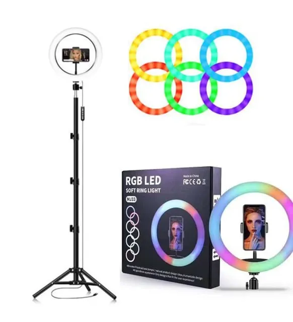 حلقة إضاءة RGB LED متعددة الألوان MJ33 💡🌈 - الصورة 5